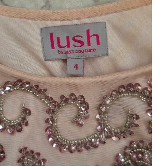Lush by Jasz Couture Pink Embellished Long Pink Formal Gown - Picture 4 of 12